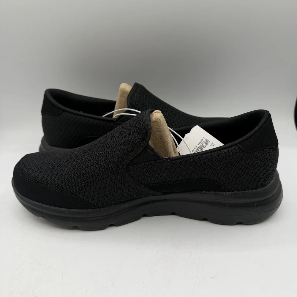 S Sport by Skechers Claye Go Walk‎ Shoes Mens 10 Black Casual Slip On Sneakers